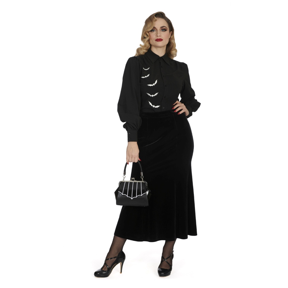 Banned - Night Bat Bluse - Schwarz